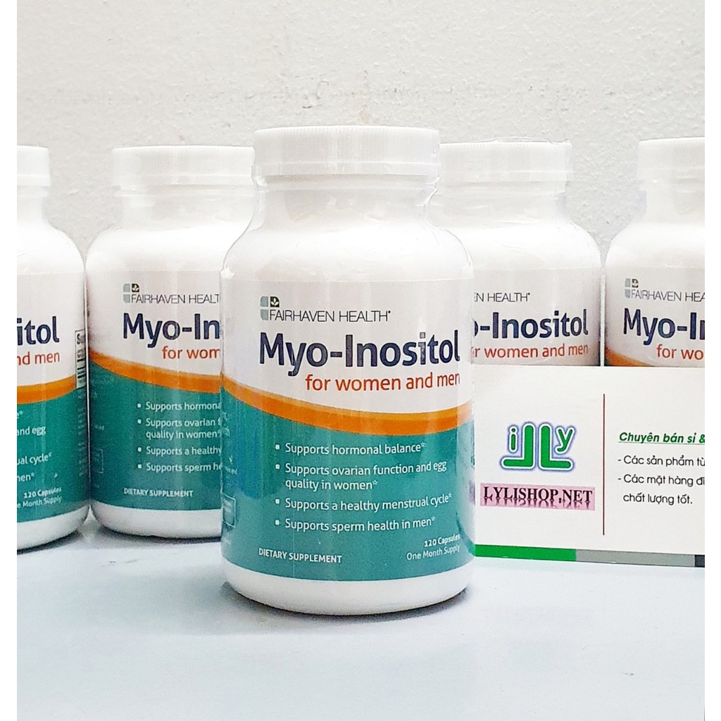 Viên uống Myo Inositol for women and men chai 120 viên từ Mỹ