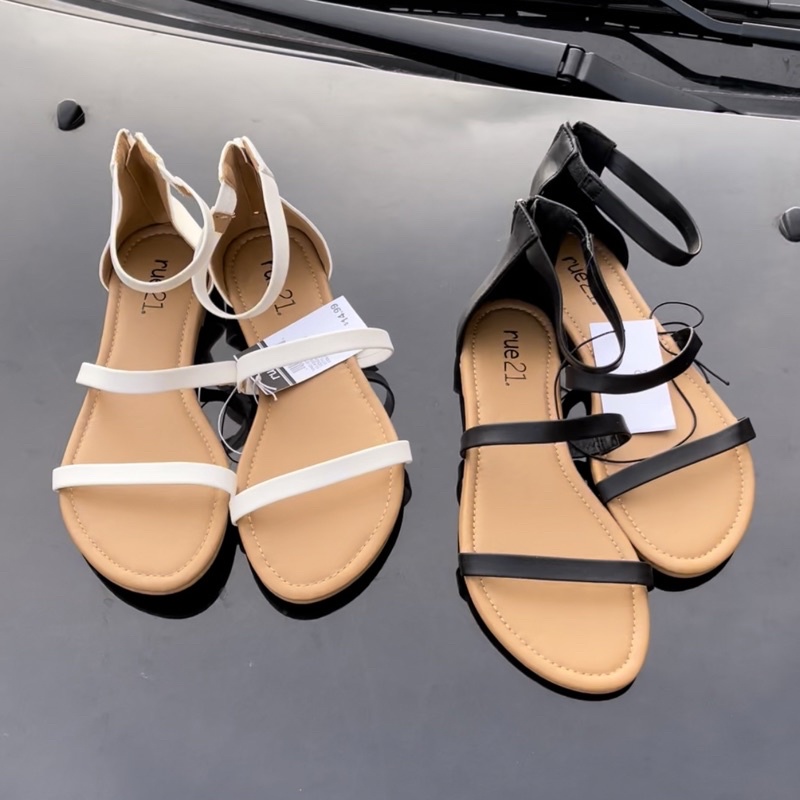 Sandal nữ quai mảnh Rue21  Dép bệt nữ quai da xuất dư 0722