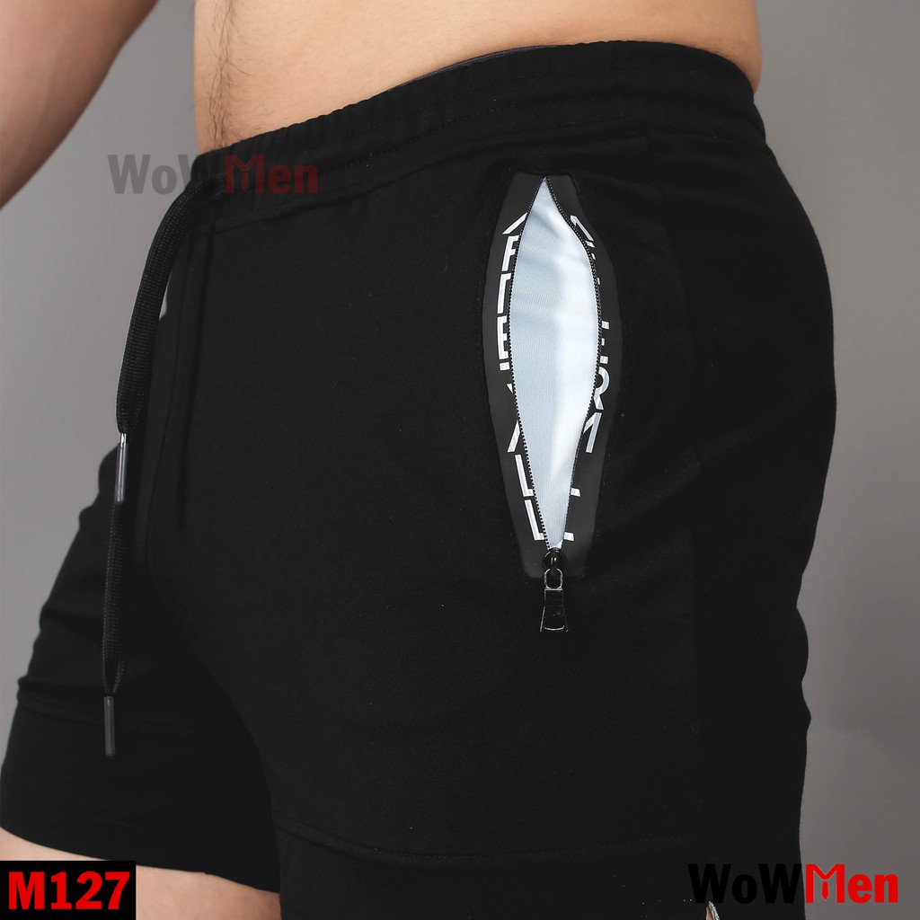 Quần Đùi Thun Nam Tập Gym Đi Bơi Mặc Ngủ Quần Short Slim Fit Ngắn Ôm Ngang Đùi - M127 | BigBuy360 - bigbuy360.vn