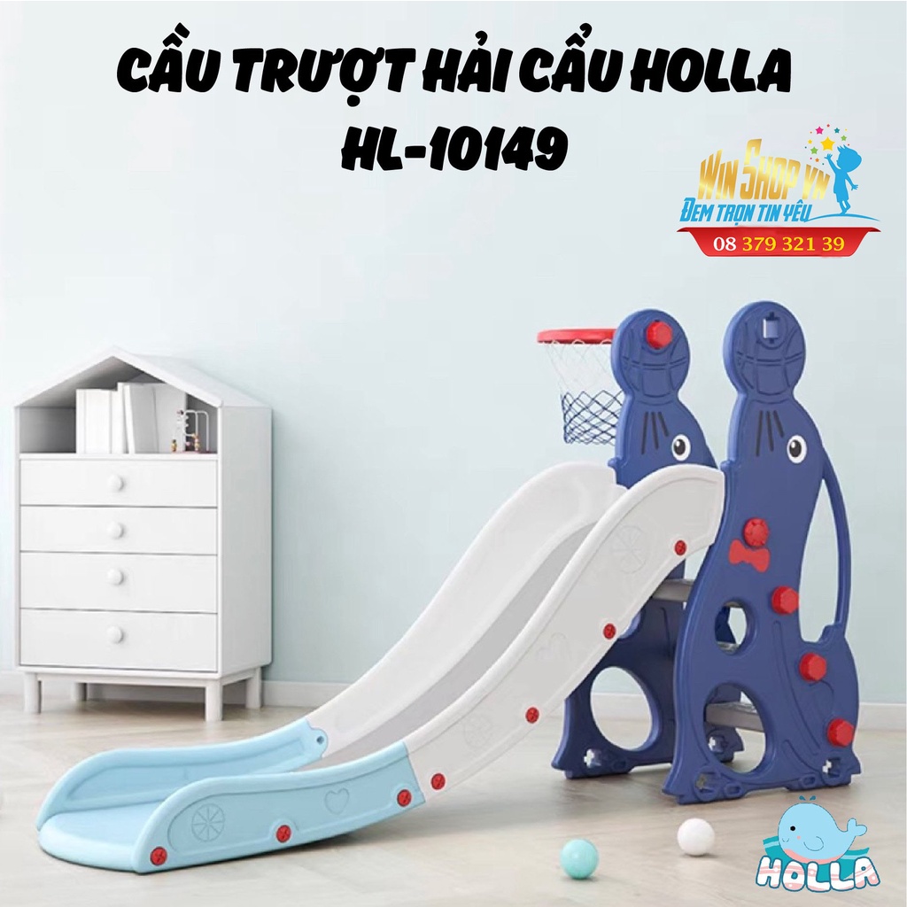 Cầu trượt đơn Hải Cẩu Holla HL-10149 mới nhất 2022 | Đồ chơi cầu trượt cho bé