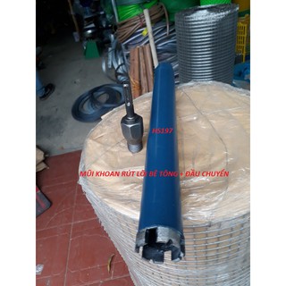 Mũi Khoan Rút Lõi Bê Tông phi 27 ( có các cỡ khác) tặng kèm 1 đầu chuyển khoan sang mũi rút lõi