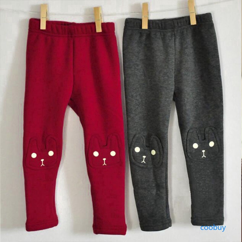 Quần legging vải dày ấm áp cho bé gái