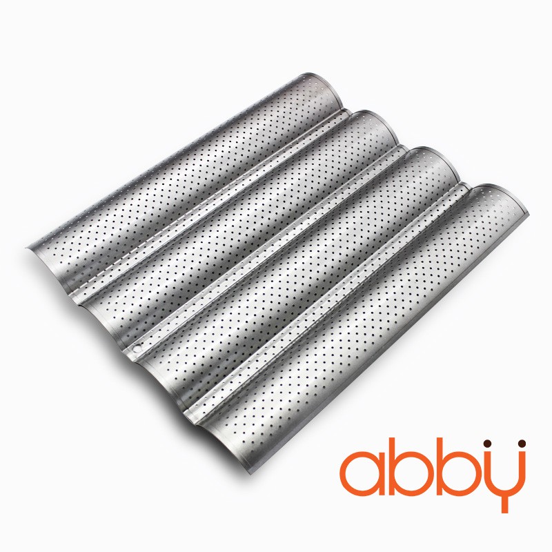 Khay nướng bánh mì 4 rãnh 38x33x2.5cm