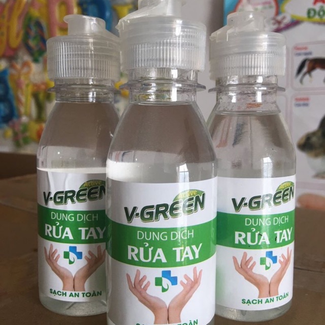 Rửa tay khô hữu cơ Vgreen 100ml