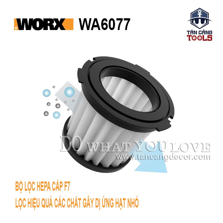 Lọc Bụi Hepa F7 Worx WA6077 Cho Máy Lọc Bụi WX030.9