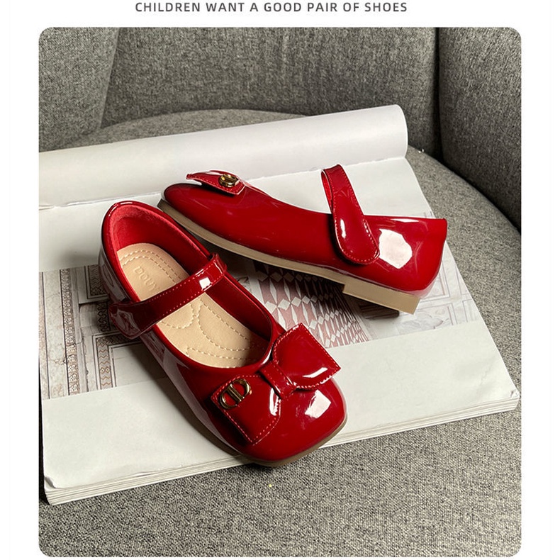 2023 Mới Giày Da Đế Mềm Thoáng Khí Thoải Mái Dễ Phối Đồ Cho Phụ Nữ Và Trẻ Em