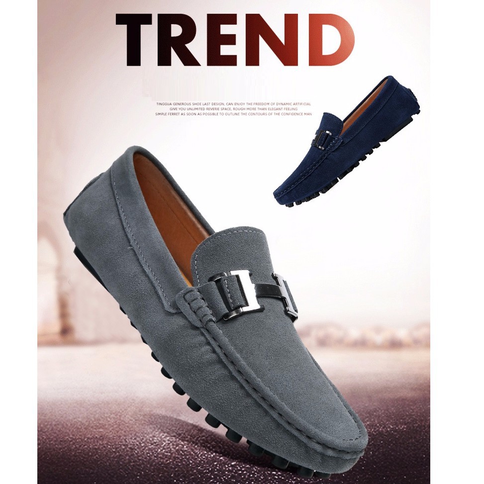 Giày lười chất liệu da sang trọng cho nam