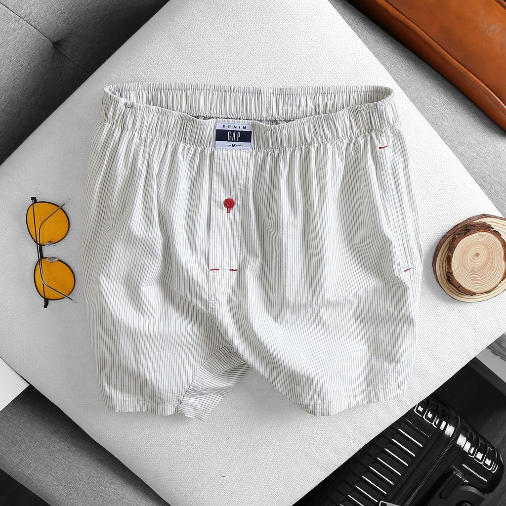 Quần đùi cao cấp chất cotton thoáng mát mặc ngủ cho nam