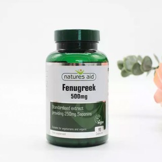 Viên uống lợi sữa cỏ cà ri Fenugreek 500mg Natures aid 90 viên - Anh