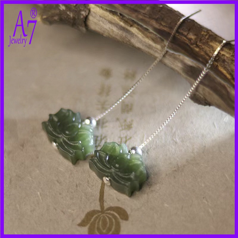 Khuyên Tai Bạc 925 Hình Hoa Sen Thời Trang Cho Nữ A7 S925