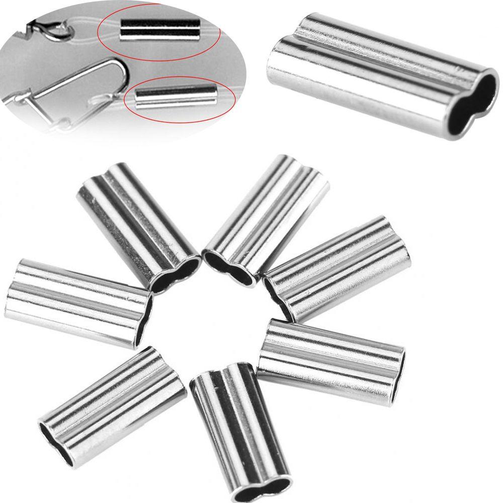 MUVAKO Set 100 Ống Đồng Nối Dây Câu Cá Chất Lượng Cao