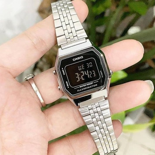 Đồng Hồ Điện Tử Casio La680wa-1b Phong Cách Vintage Cho Nữ