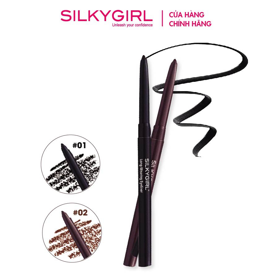 Chì Kẻ Mắt Silkygirl Long Wearing 0.28g
