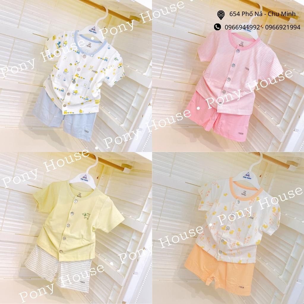 Bộ Quần Áo Cộc Nous Cài Thẳng Chất Nu Petit Cho Bé Size 3-6 Tháng Đến 9-12 Tháng Mẫu Mới 2022
