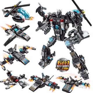 Bộ lego robot cảnh sát 6 in 1