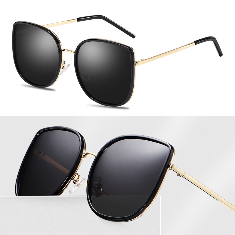 Kính Mát Gọng Vuông Kim Loại Phong Cách Retro Thời Trang Cho Nữ