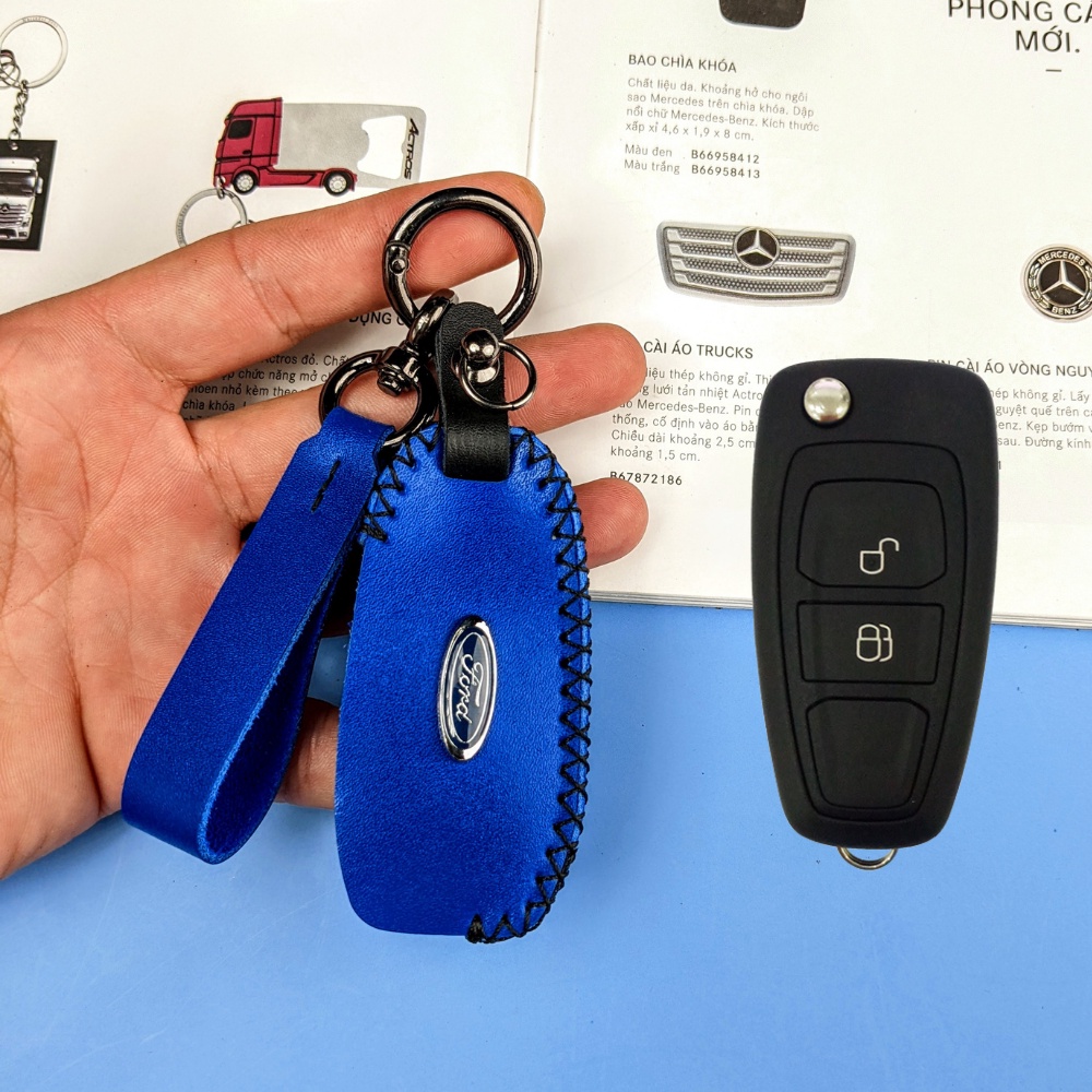 Bao da chìa khóa ford ranger xls,xlt,Bọc chìa khóa ford wildtrak (FRG móc A)