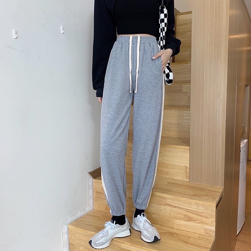 Quần Jogger phối sọc trắng - Mã 600