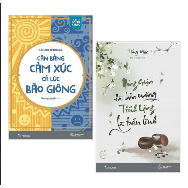 Sách Combo 2c : Cân Bằng Cảm Xúc Cả Lúc Bão Giông +Nóng Giận Là Bản Năng  Tĩnh Lặng Là Bản Lĩnh