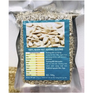 Nhân hạt hướng dương sống 500g