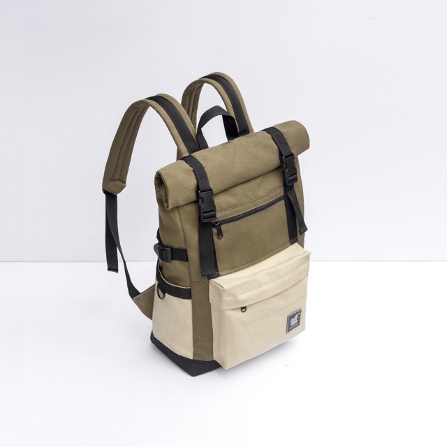 Balo Nắp Cuộn Thời Trang Vải Canvas Cao Cấp TRIPPER BACKPACK - Chống Nước Có Ngăn Laptop Tote Talk