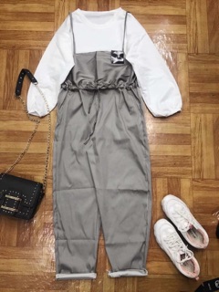 Set yếm kaki kèm áo