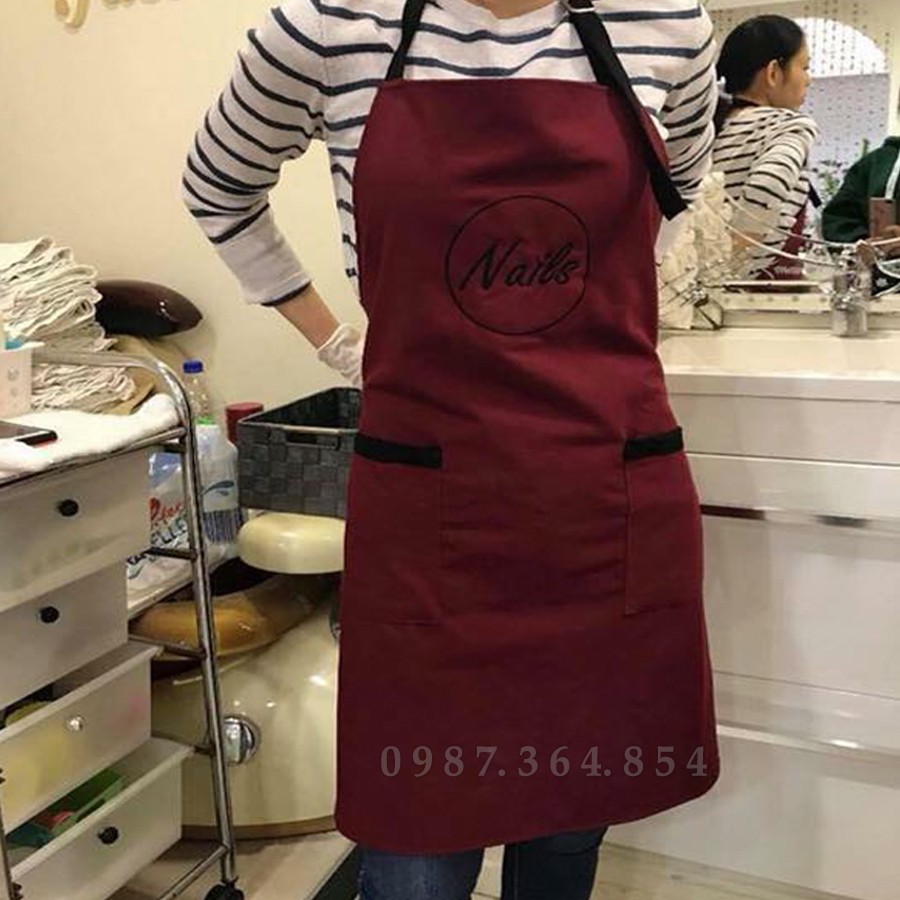 Tạp dề cho spa, nails, phun xăm, thẩm mỹ