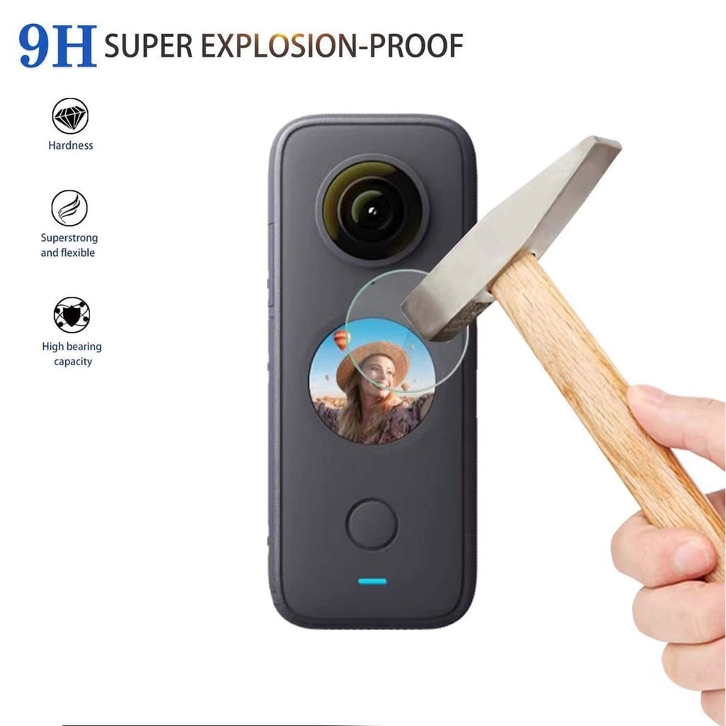 Kính cường lực bảo vệ Camera Insta360 ONE X2 cho Insta 360 ONE X2