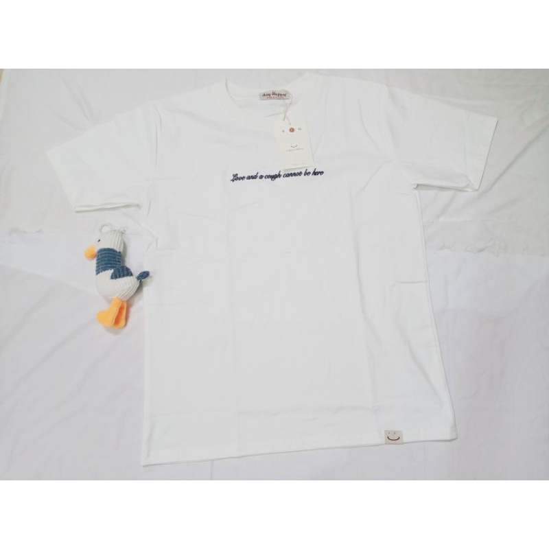 🍍Áo Thun Say Happy thêu chữ basic🍍