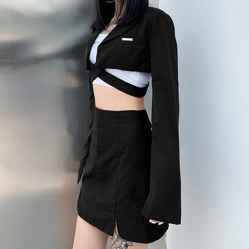 Áo Khoác Blazer Tay Dài Độc Đáo Phong Cách Hàn Quốc