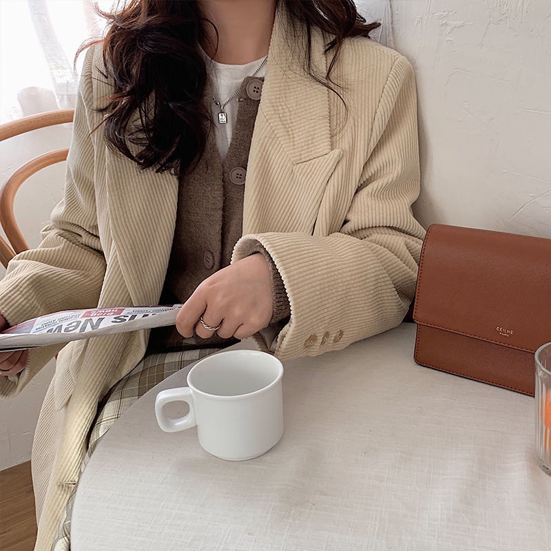 Áo khoác cardigan dệt kim dáng rộng thời trang xuân thu 2021 mới dành cho nữ