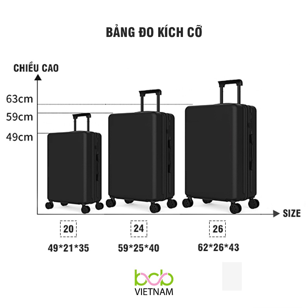 Vali Du Lịch Tay In Hình Hoạ Tiết Đáng Yêu Bé Nhóc Chất Liệu Nhựa Abs Cao Cấp 20 Inch 24 Inch 26 Inch Nhiều Màu