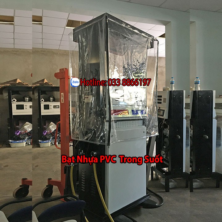 Bạt che trụ bơm xăng dầu