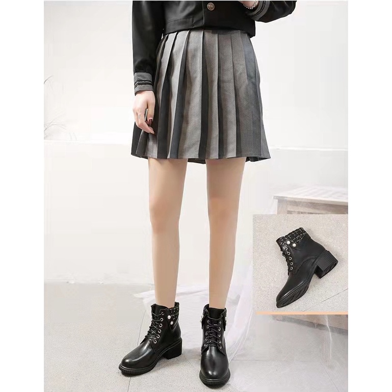 Boot Nữ Martin phong cách Nhật Bản Cao Gót 5P