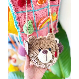 Túi len gấu [Crochet 🧶] xinh cho bé yêu 🧀🧀🧀