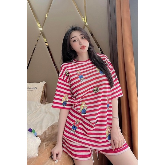 Set áo thun sọc đùi  - CarotShop