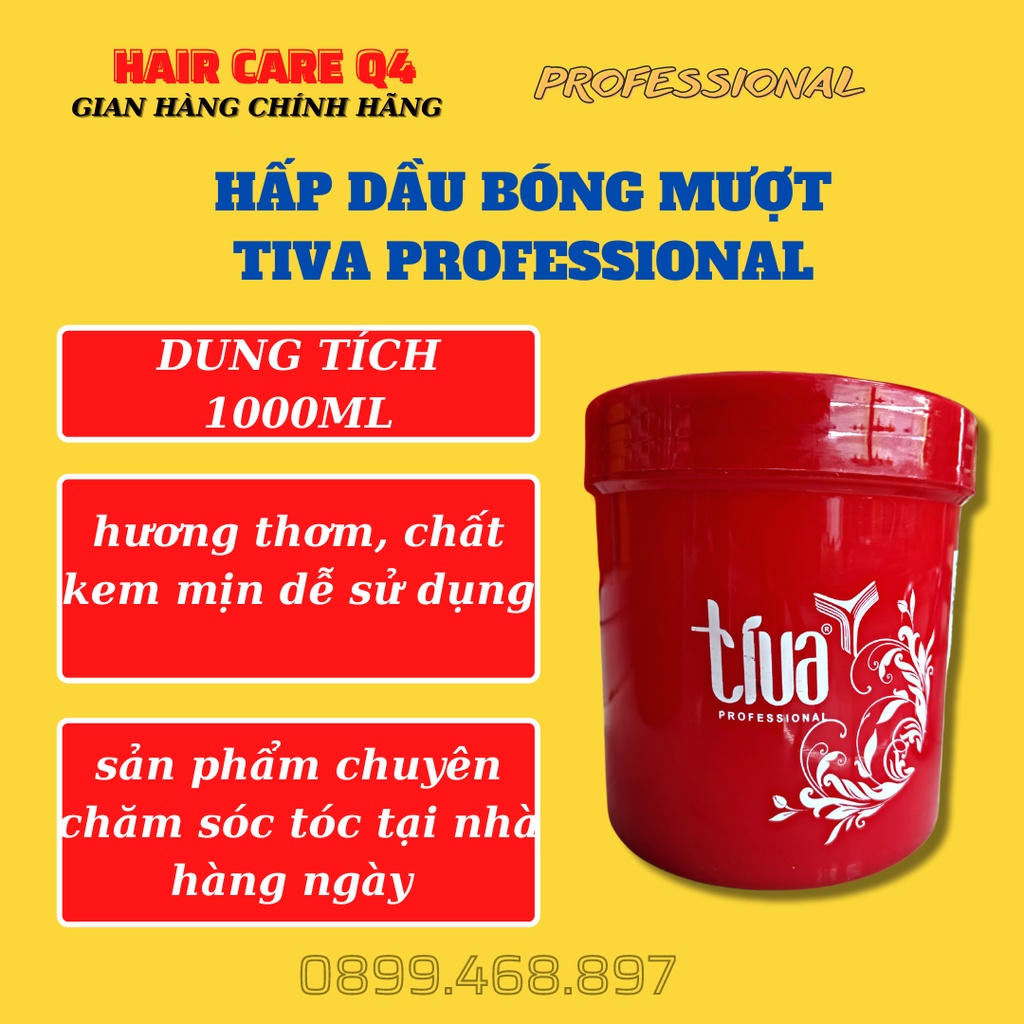 Hấp Dầu Tóc Bóng Mượt Tiva hủ 1000ml - Hair Care Q4