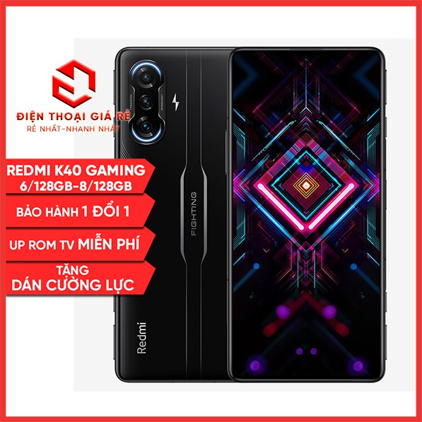 Điện thoại Xiaomi Redmi K40 Gaming Edition RAM 12-128GB, RAM 8-128GB [Giá rẻ Hà Nội, BH 3 tháng 1 đổi 1-Tặng dán màn]