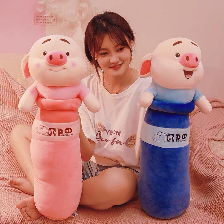 Gối Ôm Hình Heo Tiktok size 85cm Hàng Loại 1