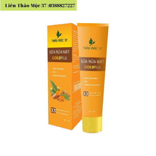 Sữa Rửa Mặt GoldPlus Thảo Mộc 37 Chính Hãng