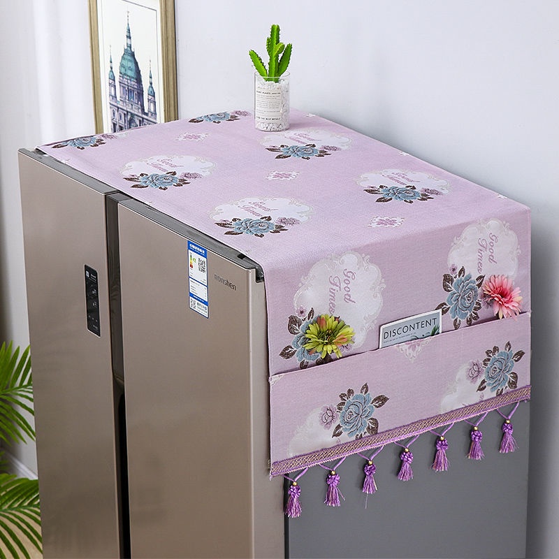Vỏ Bọc Máy Giặt / Tủ Lạnh Chống Bụi Bẩn Tiện Dụng △❀☜♨Khăn Phủ Máy Giặt / Tủ Lạnh Ba Cửa Chống Bụi Bẩn Bảo Vệ Hiệu Quả