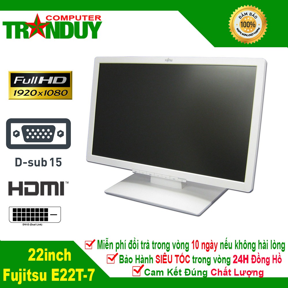 [Second-hand]Màn Hình Fujitsu 22inch E22T-7 Led Full HD Hàng Nhập Khẩu Nhật