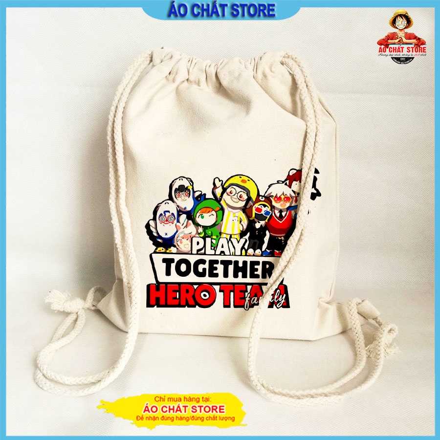 BA LÔ DÂY RÚT PLAY TOGETHER NHIỀU MẪU, CHẤT CANVAS DÀY DẶN GIÁ RẺ BT03 | ÁO CHẤT STORE