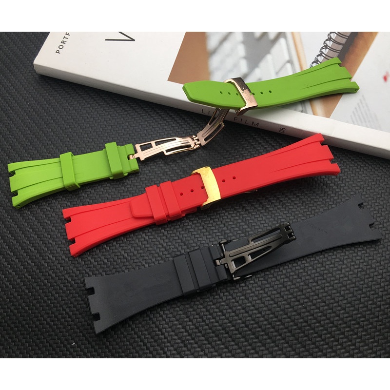 Dây Đeo Thay Thế Bằng Cao Su Thiên Nhiên 26mm Cho Audemars And Piguet watch band 15400 / 15500