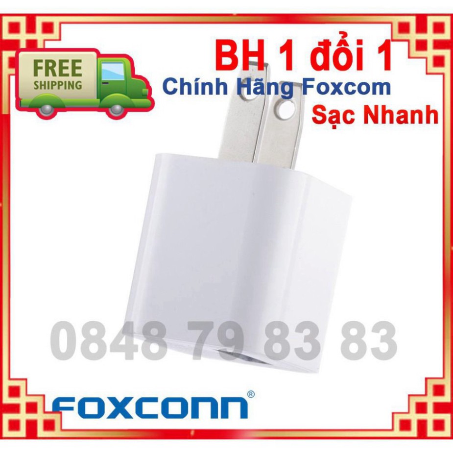 vstn Sale Củ sạc iPhone 5/5s/6/6s/6 Plus/7/7plus/8/8plus/x ZIn Chính hãng Foxcom Bh 1 đổi 1 miễn phí tomtom