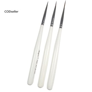 Bộ 3 cọ vẽ móng tay nghệ thuật bằng Acrylic