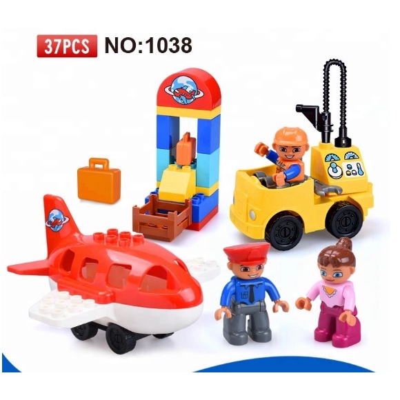 Đồ chơi lắp ghép bộ máy bay tương thích với Lego Duplo - Gorock 1038