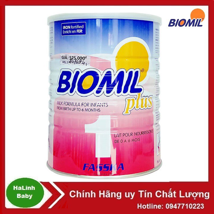 Sữa Bột Biomil Đủ Số 1, 2, 3 hộp 800g ( Date 2024 )