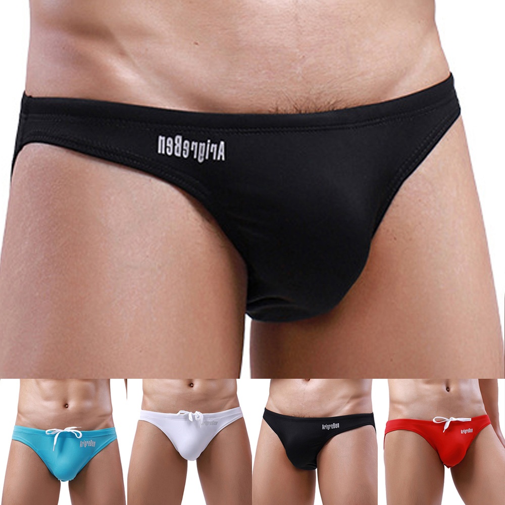 Swimwear Pants Solid Color Summer Swimming Trunks Underpants Underwear
