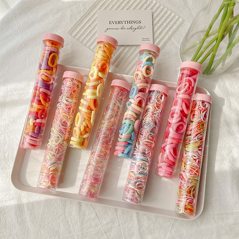 Set 50 dây buộc tóc nhiều màu sắc - UniLabel